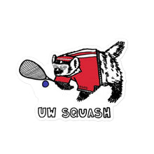 Load image into Gallery viewer, uw squash sticker
