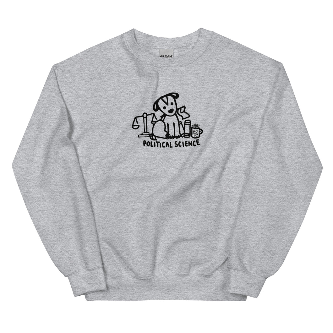 political science crewneck