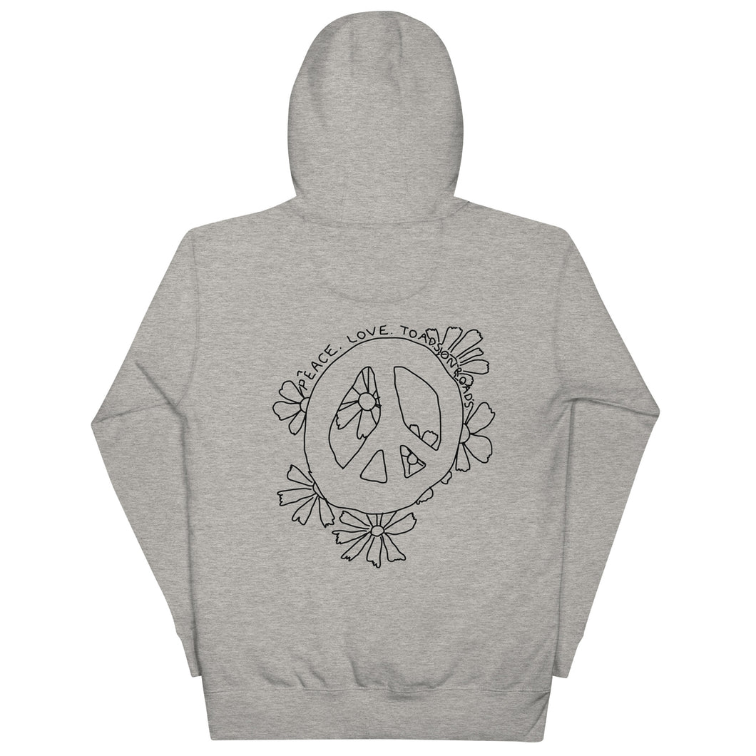 PEACE HOODIE W BACK PIECE